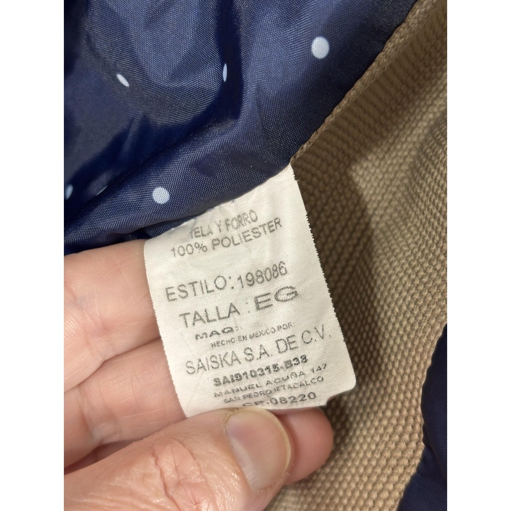 SAISKA Jacket Womens‎ XL Beige Quilted Full Zip Outdoor Lined Polyester Coat - Picture 8 of 9